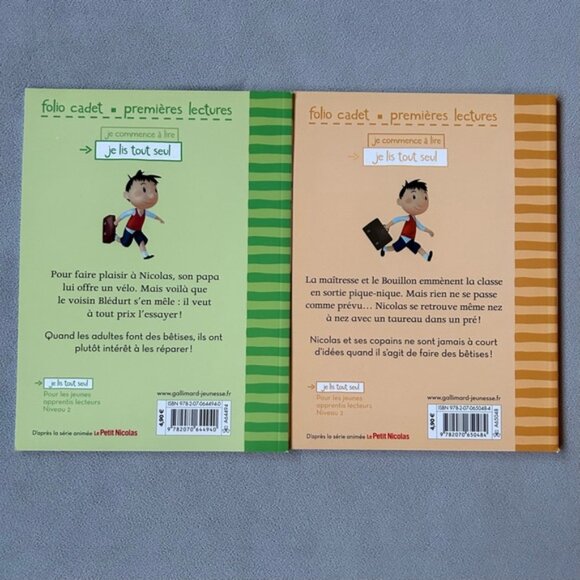 FRENCH ~ Set of 2 ~ Le Petit Nicolas #4 #14 - Picture 2 of 7